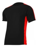 Lahti Pro T-shirt 180G/M2, svart-röd XL (L4022704)