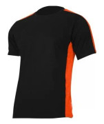 Lahti Pro T-shirt 180G/M2, Svart/orange 2XL (L4023005)
