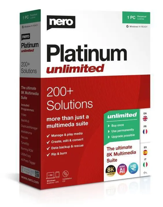 Multimediaprogramvara - NERO - Nero Platinum Unlimited