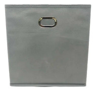 MODULOSTORAGE Förvaringslåda - Tyg - Metallhandtag - 27x27x28 cm - Grå