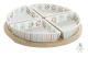 Snacksbricka DKD Home Decor 21,5 x 21,5 x 1 cm Multicolour Stengods