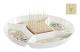 Snacksbricka DKD Home Decor 23,5 x 23,5 x 3 cm Grön Stengods