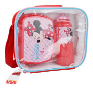 Minnie Mouse - Breakfast / Lunchbox Set + 530 ml vattenflaska i en påse