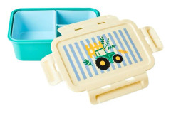 Rice - Lunchbox with 3 Inserts Blue Farm Print