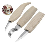 3st 1 set Träsnideri Mejslar Set Kniv Butt Hörn Skev Rund Båge Machete Träsnittsskärare