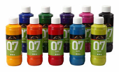 Akrylfärg Glas Sortiment 10x250 ml A-color