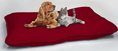 Dogs Maxy Pillow 60x100cm, Burgundy