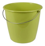 Hink med stålfäste Rund 5 liter D24 x H 20 cm Olivgrön