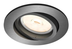 PHILIPS MyLiving downlight DONEGAL 5,5W 230V GU10 500lm dimbar grå IP20