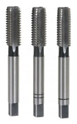 KS TOOLS HSS Hand Tap Set - Grovare-Mellanfinisher - M8 x 1,25 mm - 3 st