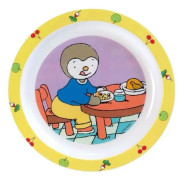 Fun House T'choupi mikrovågsugn tallrik för barn
