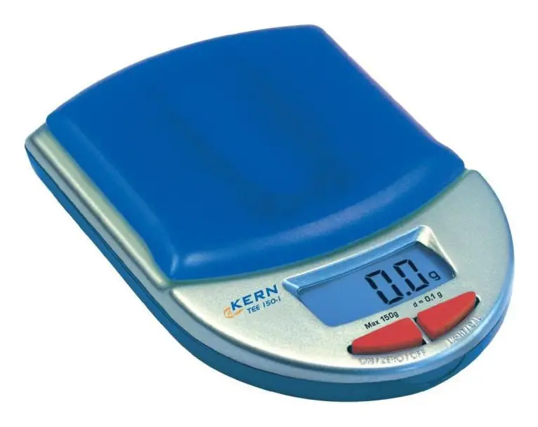 Kern TEE 150-1 Fickvåg Vägningsområde 150 g Läsbarhet 0.1 g batteri