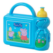 Greta Gris - Greta Gris Lunchbox Med Vattenflaska