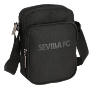 Axelväska Sevilla Fútbol Club Teen 16 x 22 x 6 cm Svart