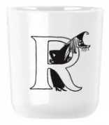 Moomin ABC mugg - S 0.2 l. Moomin white