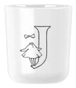 Moomin ABC mugg - J 0.2 l. Moomin white