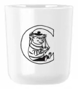 Moomin ABC mugg - C 0.2 l. Moomin white