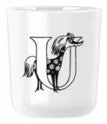 Moomin ABC mugg - U 0.2 l. Moomin white