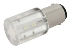 CML 1856123W LED-signallampa Kallvit BA15d 230 V/AC 380 mcd