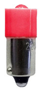 Barthelme 53120511 LED-signallampe Rød BA9s 24 V/DC, 24 V/AC