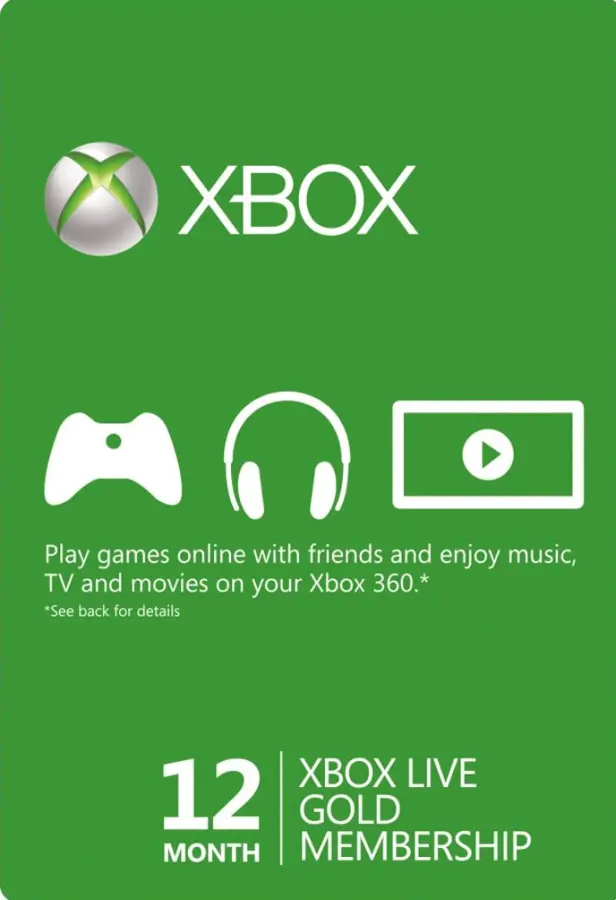 Xbox Live Gold 12 Månaders medlemskap (SE) (Download)