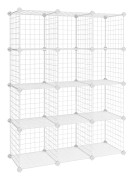 Skåp - skoskåp - förvaringsskåp - Van Wire Grid - 12 fack
