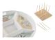 Snacksbricka DKD Home Decor 23,5 x 23,5 x 3 cm Grön Stengods