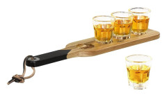Shotglas med serveringsbricka