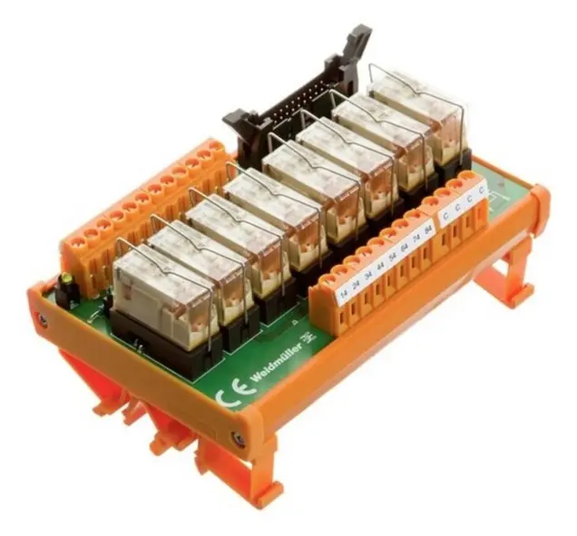 Weidmüller Reläkort med display, LED 1 st RSM-8 24VDC 1NO + C Z 24 V/DC