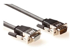 ACT VGA m/f 15m, 15 m, VGA (D-Sub), VGA (D-Sub), Svart, Hane/Hona