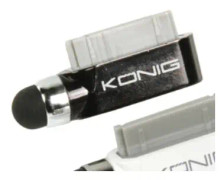 König CS2STYLA100, Svart, Vit, Plast, 2 styck, Blåsa