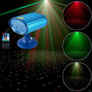 1 PC Laserljus Festljus DJ Disco Lights Scenbelysning Projektor Jullampa RG Ljudaktiverad Stroboskoplampa För Hem KTV