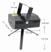 1 PC Laserljus Festljus DJ Disco Lights Scenbelysning Projektor Jullampa RG Ljudaktiverad Stroboskoplampa För Hem KTV
