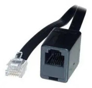 S-Conn 6m RJ45, 6 m, RJ45, RJ45, Sort, Transparent, Hanstik, Hunstik