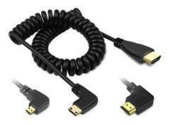 HDMI-kompatibel stretch fjädercurl flexibel kabel