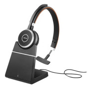 Jabra Evolve 65 SE UC Mono - Headset - på örat - Bluetooth - trådlös - USB - med laddningsställ - Optimerad för UC