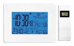 LTC LTC Weather Station, STP04 Wireless Weather Station with DCF/DC Thermohygrometer, White.