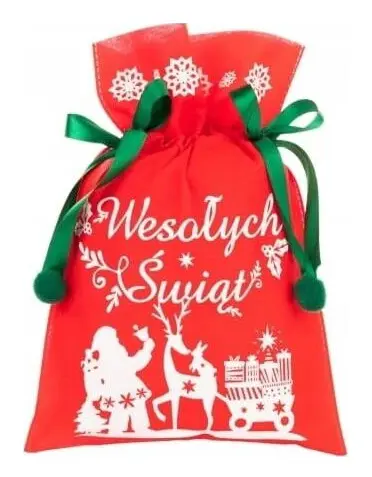 PAKADO Merry Christmas sack Santa's team, 30x45 cm