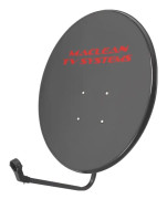 Maclean MCTV-928 parabol Maclean TV System, fosfaterat stål, grafit, 80 cm