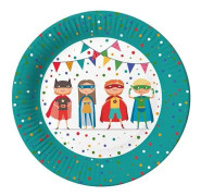 Papstar 88576, Tallrik, Rund, Kartong, Multifärg, Bild, 10 styck