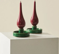 DROP LACK droppljus 2-pack - höjd 18 cm