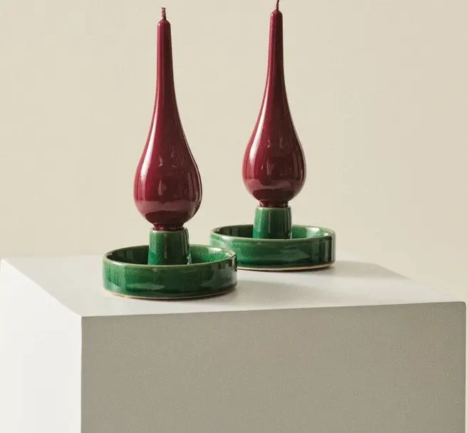 DROP LACK droppljus 2-pack - höjd 18 cm