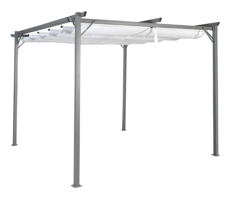 Pergola DKD Home Decor Polyester Stål (290 x 290 x 230 cm)