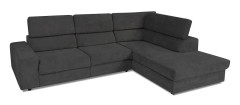 NEIZAN Divansoffa 3-sits Recliner Höger Mörkgrå
