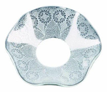 Ljusmanschett vågig med Vittryck 65mm, 6-pack - Nybro