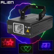 ALIEN RGB 500mW Laser Beam Scanner Scen Laser Lighting Projektor DMX 512 DJ Disco Party Christmas Club Show Moving Effect Light