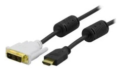  DVI-kabel DVI ha - HDMI ha Svart 0.5m