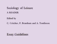 Sociology Of Leisure Tm