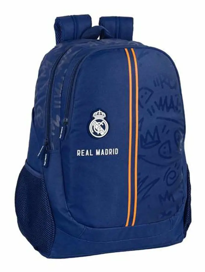 Skolryggsäck Real Madrid Anpassad till ryggsäck på hjul (32 x 44 x 16 cm)