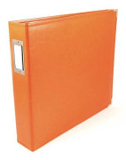 Classic Leather - 3-ring album 12 x 12 - orange